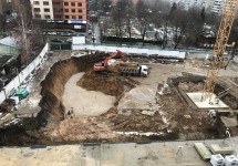 29.12.2017. Откопка котлована, отсыпка подушки фундамента