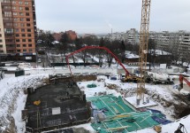 19.01.2018. Заливка плиты фундамента