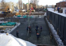 26.01.2018. Заливка плиты фундамента 