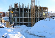 25.01.2017. Заливка ж/б каркаса и перекрытия 3го этажа
