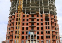 14.07.2017. Кирпичная кладка 10го этажа, заливка колонн и перекрытия 14го этажа